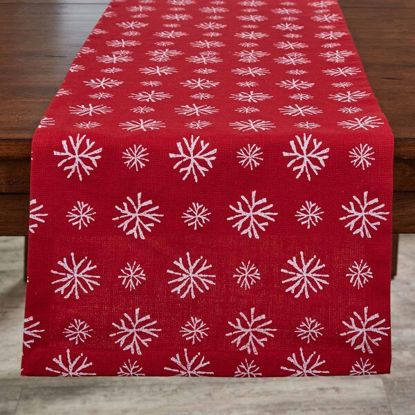 Snowflake Table Runner 72"L SplitP